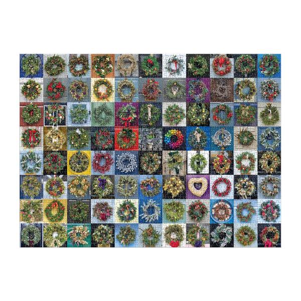 Galison Handmade Wreaths 1000 Piece Puzzle