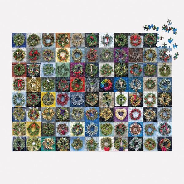 Galison Handmade Wreaths 1000 Piece Puzzle
