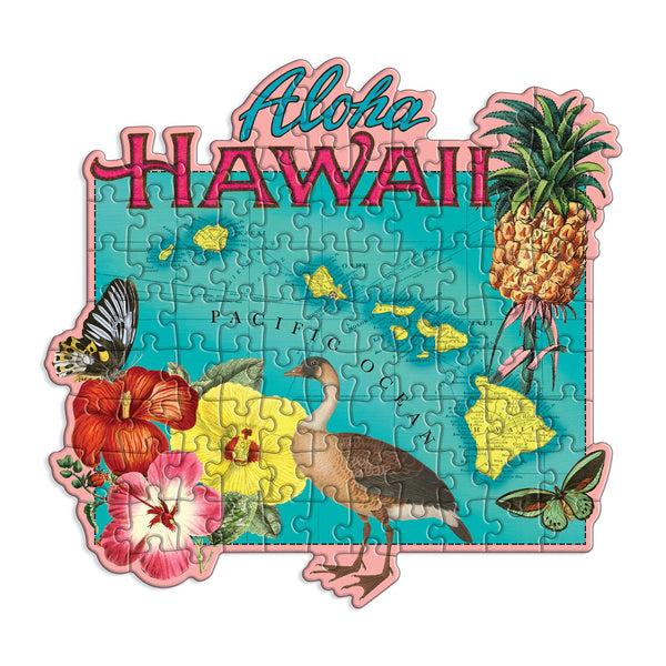 Galison Hawaii Mini Shaped Jigsaw Puzzle
