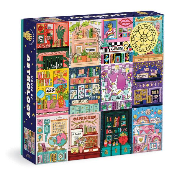 galison House of Astrology 500 Piece Foil Puzzle