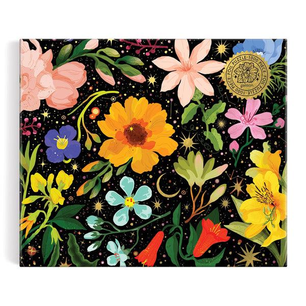 Galison Intergalactic Flora 1000 Piece Foil Puzzle