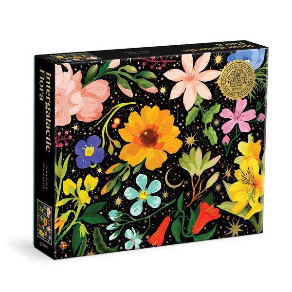 galison Intergalactic Flora 1000 Piece Foil Puzzle