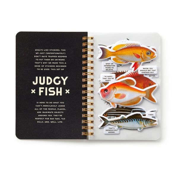 Galison Judgy Fish Sticker Book