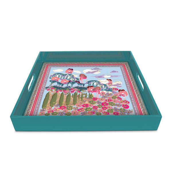 Galison Liberty Bianca Square Lacquer Tray