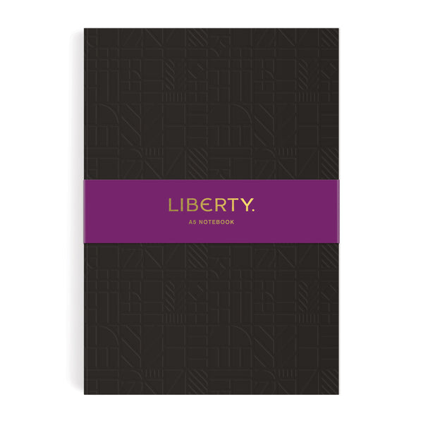 galison Liberty Black Tudor A5 Embossed Journal