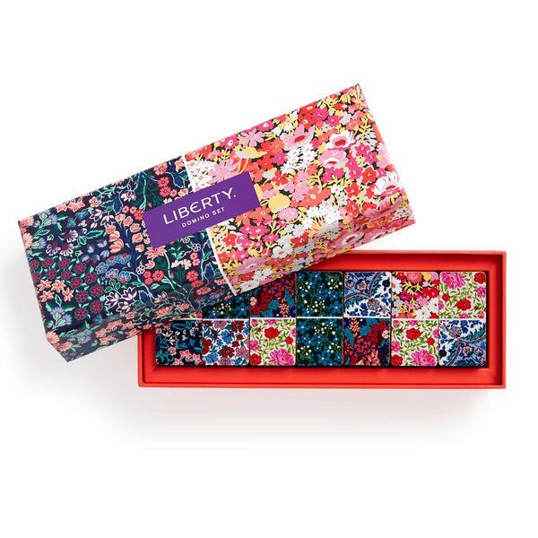 Galison Liberty Floral Wood Domino Set