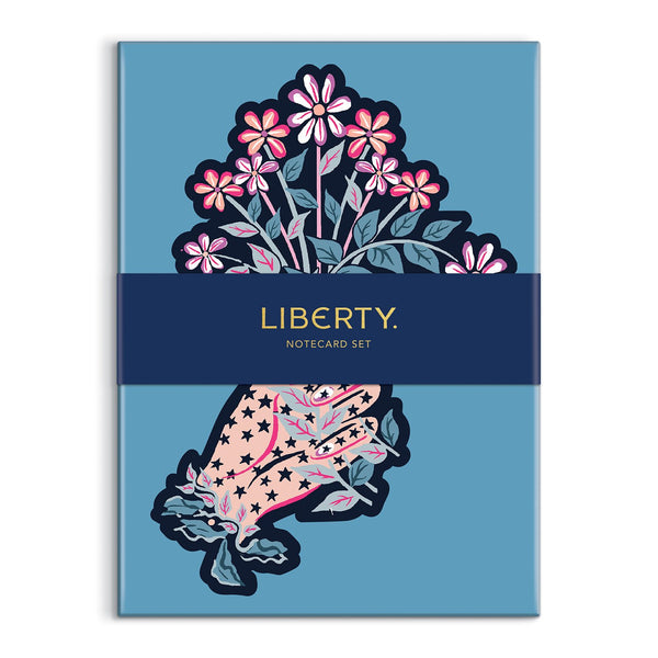 galison Liberty Ianthe Hand Shaped Notecard Set