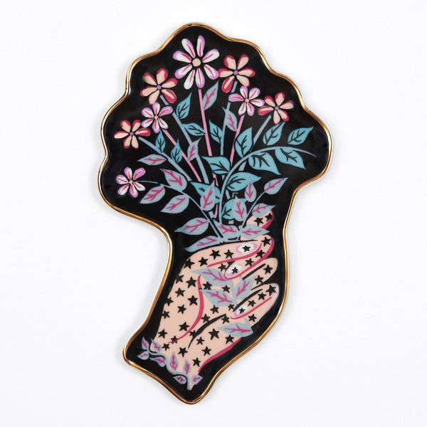 Galison Liberty Ianthe Hand Shaped Porcelain Tray