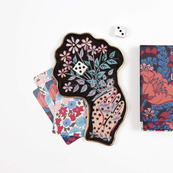 Galison Liberty Ianthe Hand Shaped Porcelain Tray