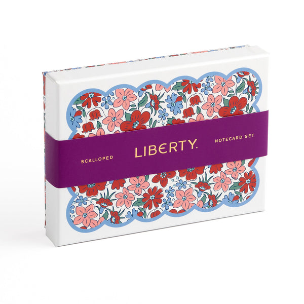 Galison Liberty Scalloped Shaped Notecard Set