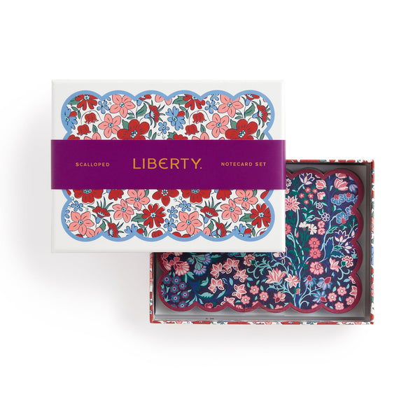 Galison Liberty Scalloped Shaped Notecard Set