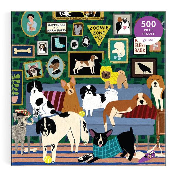 Galison Lounge Dogs 500 Piece Puzzle