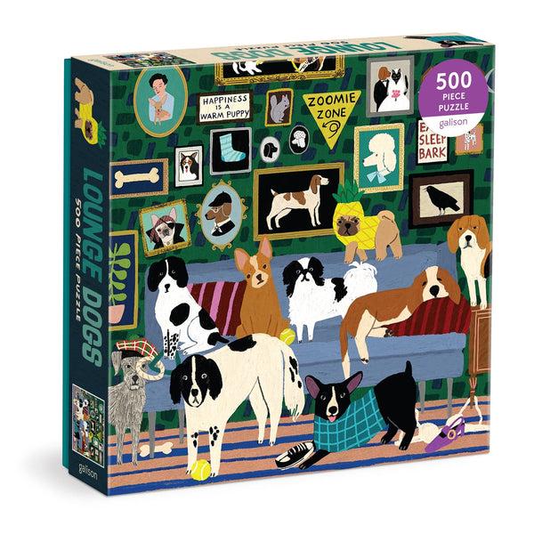 galison Lounge Dogs 500 Piece Puzzle