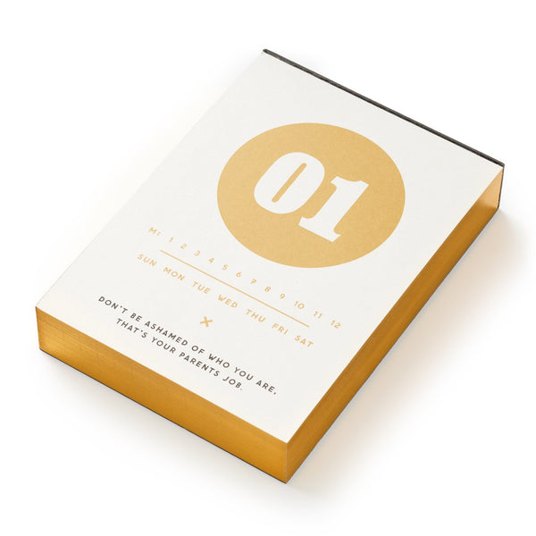 Galison Make My Day Undated Desk Calendar