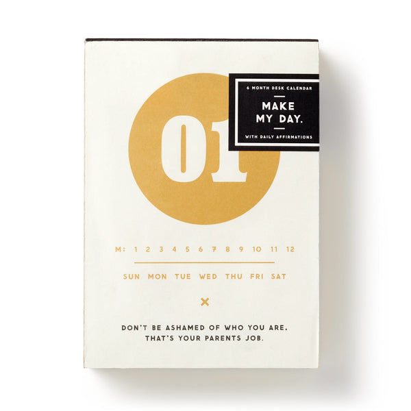 galison Make My Day Undated Desk Calendar