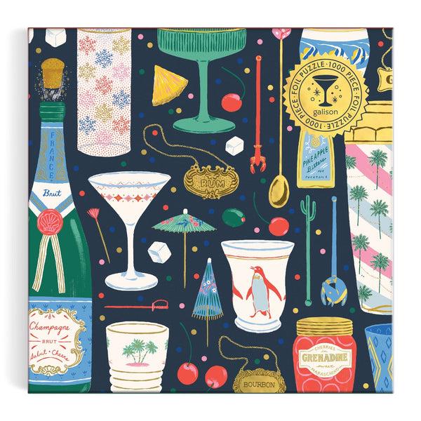 Galison Merry Mixer 1000 Piece Foil Puzzle