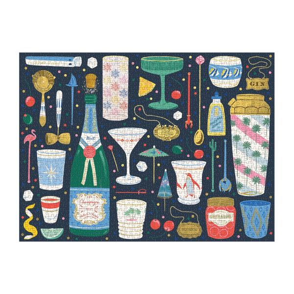 Galison Merry Mixer 1000 Piece Foil Puzzle