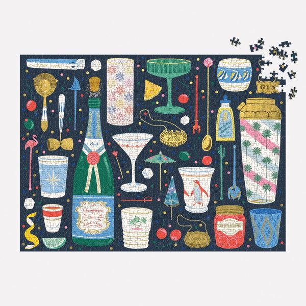 Galison Merry Mixer 1000 Piece Foil Puzzle