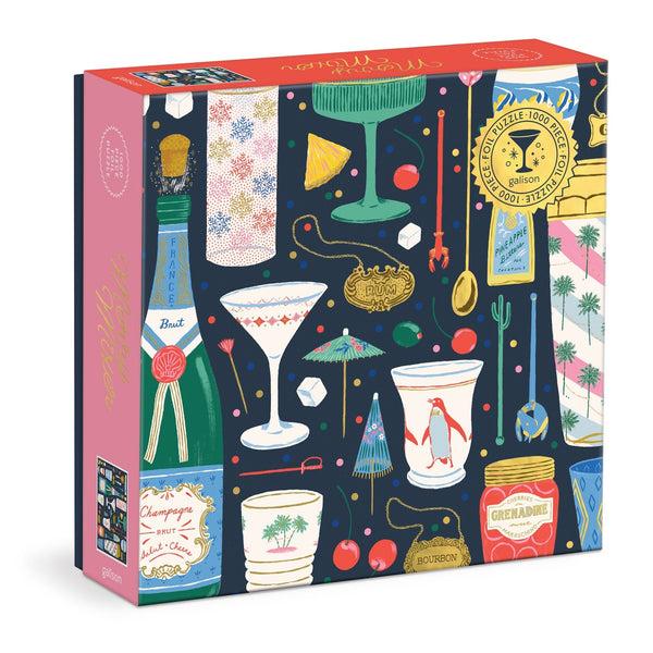 galison Merry Mixer 1000 Piece Foil Puzzle
