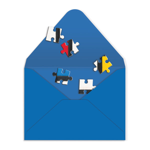 Galison MoMA Mondrian Greeting Card Puzzle