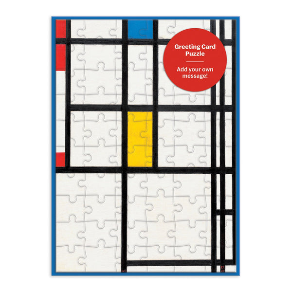 galison MoMA Mondrian Greeting Card Puzzle