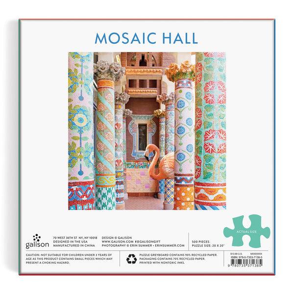 Galison Mosaic Hall 500 Piece Puzzle