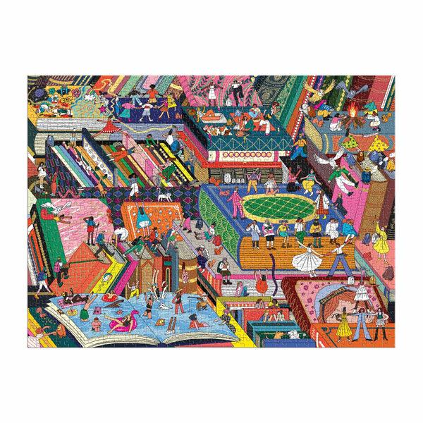 Galison Novel Neighborhood 1000 Piece Foil Puzzle