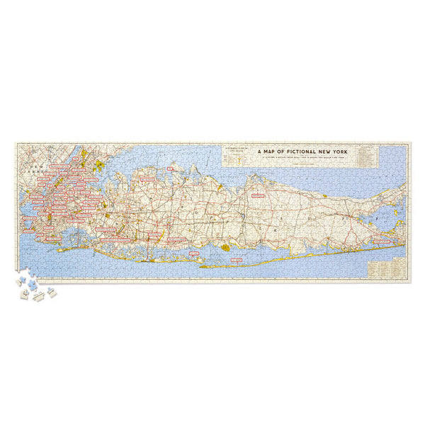 Galison NYC Map 1 000 Piece Panoramic Puzzle