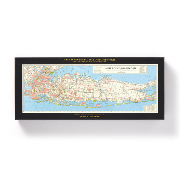 galison NYC Map 1 000 Piece Panoramic Puzzle