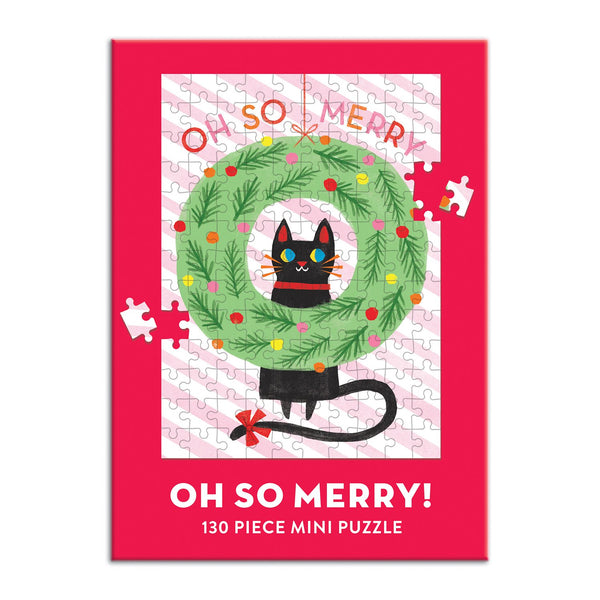 Galison Oh So Merry 100 Piece Mini Jigsaw Puzzle