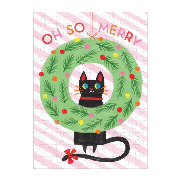 Galison Oh So Merry 100 Piece Mini Jigsaw Puzzle