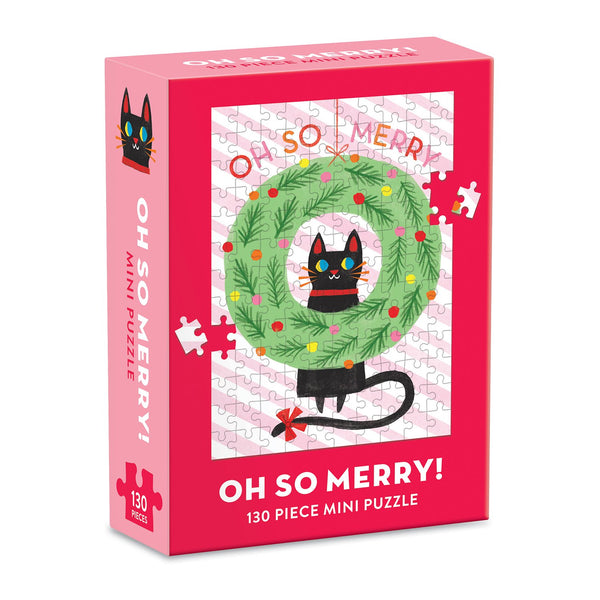 galison Oh So Merry 100 Piece Mini Jigsaw Puzzle