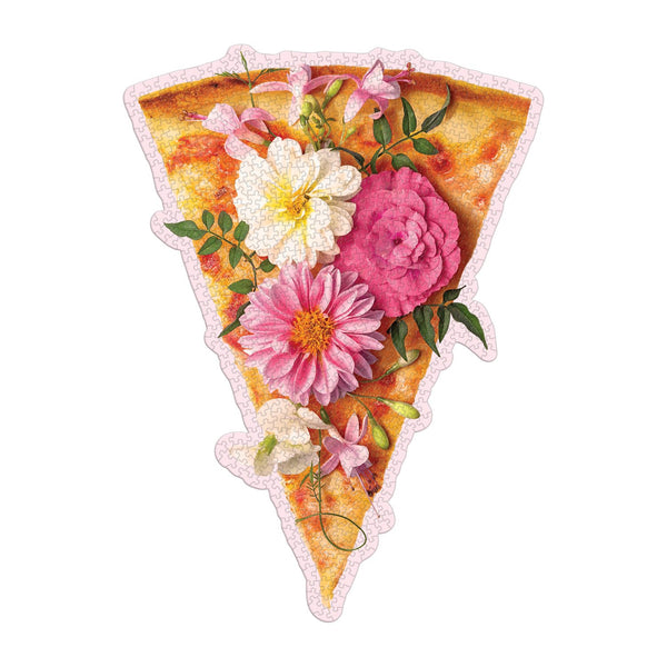 Galison Pizza Party 750 Piece Shaped Jigsaw Puzzle