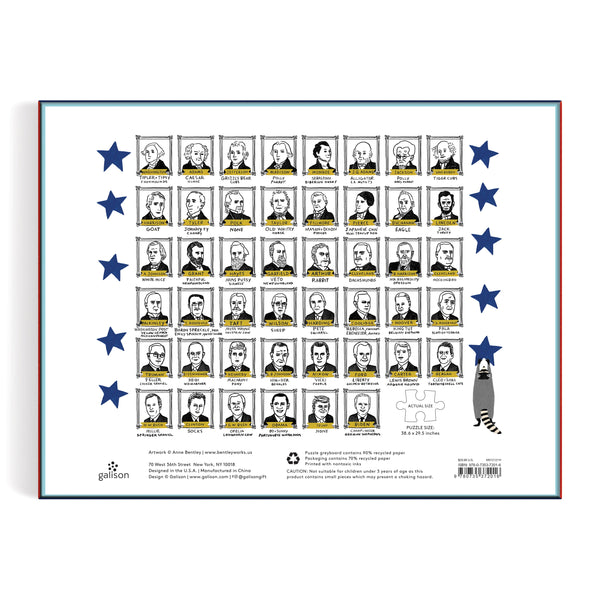 Galison Presidents' Pets 2000 Piece Puzzle