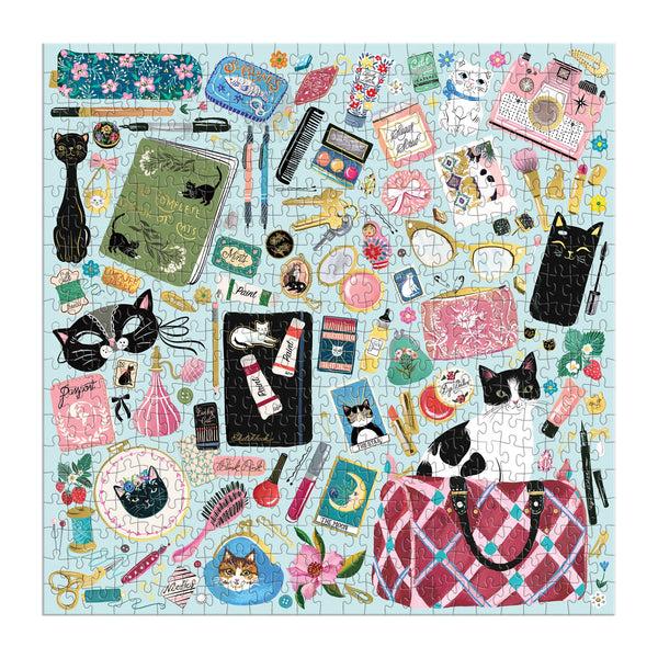 Galison Purrfect Accessories 500 Piece Foil Puzzle