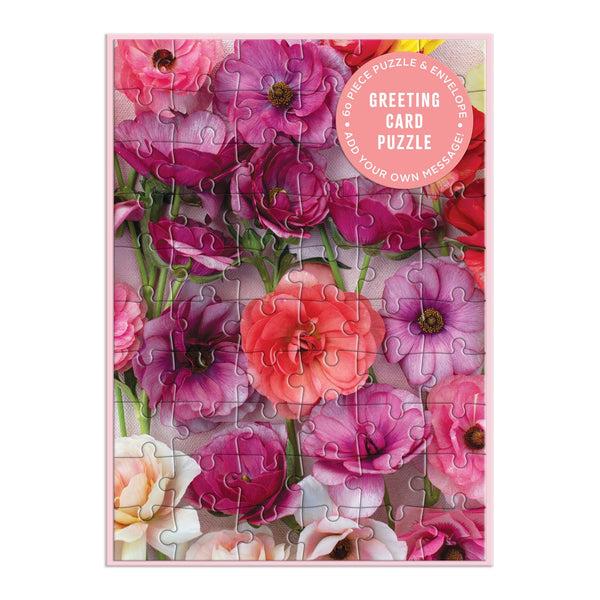 galison Ranunculus Greeting Card Puzzle