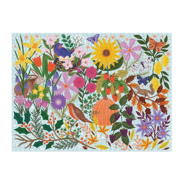 Galison Seasons In Bloom 1000 Piece Puzzle