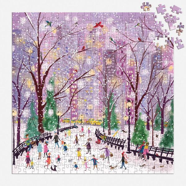 Galison Snowy Night 500 Piece Puzzle