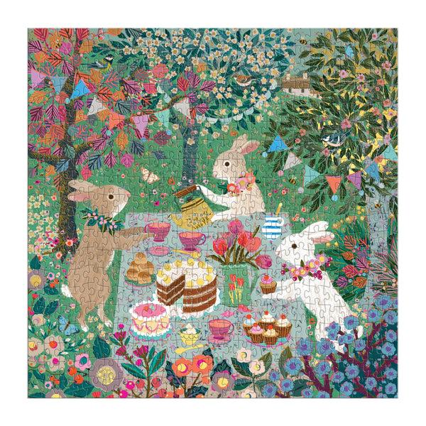 Galison Spring Tea Party 500 Piece Foil Puzzle