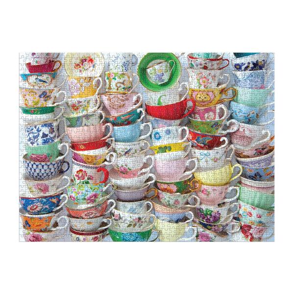 Galison Teacups 1000 Piece Puzzle