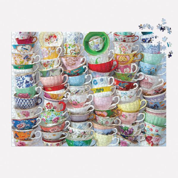 Galison Teacups 1000 Piece Puzzle