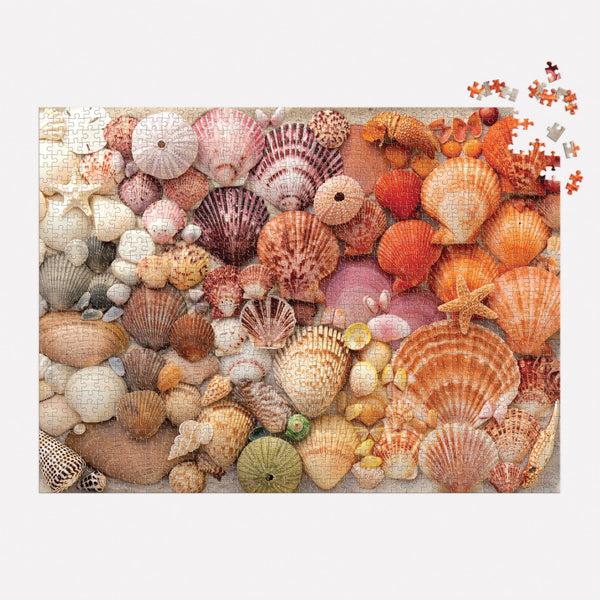 Galison Vibrant Seashells 1000 Piece Puzzle