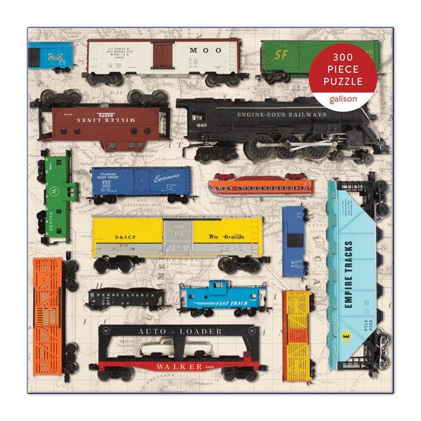 Galison Vintage Toy Trains 300 Piece Jigsaw Puzzle