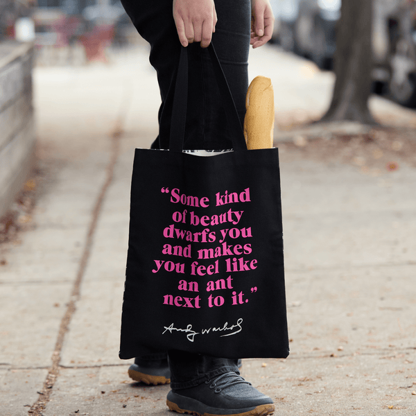 Galison Warhol Flowers Canvas Tote Bag