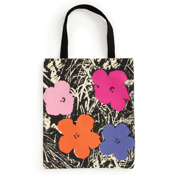 galison Warhol Flowers Canvas Tote Bag