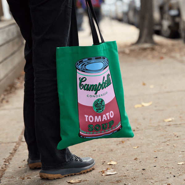 Galison Warhol Soup Can Canvas Tote Bag - Green