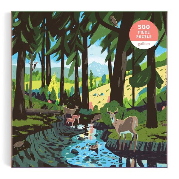 Galison Woodland Pass 500 Piece Puzzle