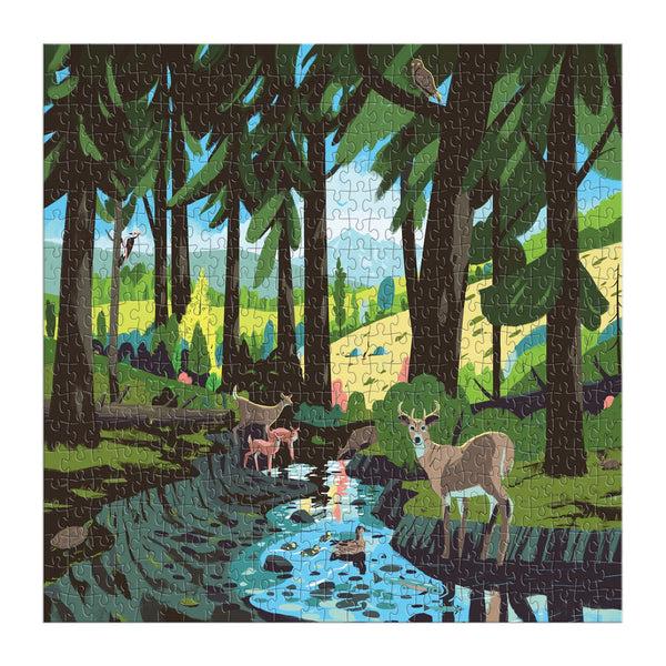 Galison Woodland Pass 500 Piece Puzzle
