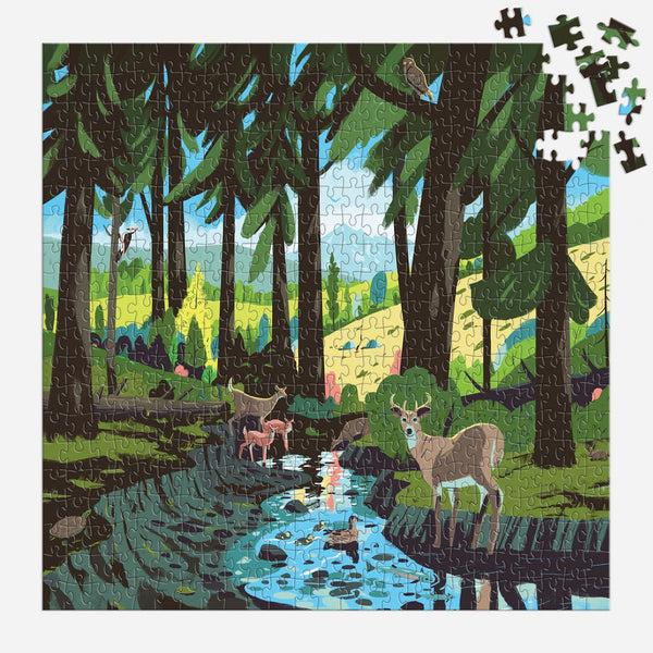 Galison Woodland Pass 500 Piece Puzzle