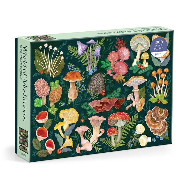 galison World of Mushrooms 1000 Piece Puzzle